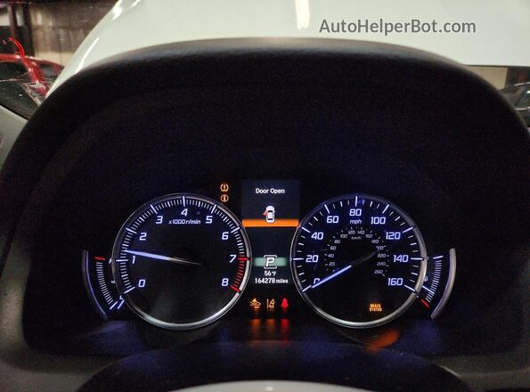 19UUB1F52KA005171 2019 ACURA TLX White Widok zestawu wskaźników