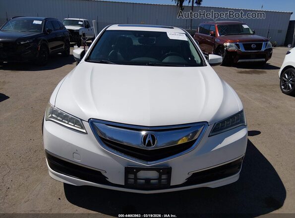 19UUB1F54HA002829 2017 ACURA TLX White Вид щитка приладів