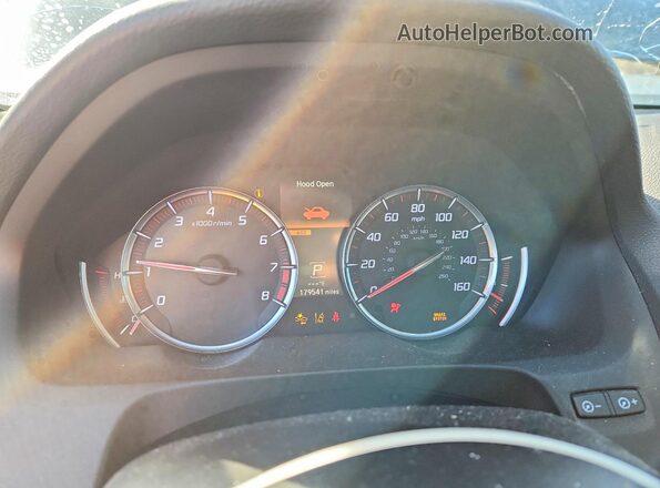 19UUB1F64KA004337 2019 ACURA TLX Черный Вид щитка приборов