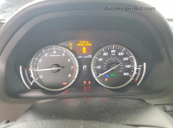 19UUB2F34GA005426 2016 ACURA TLX Фиолетовый Вид щитка приборов