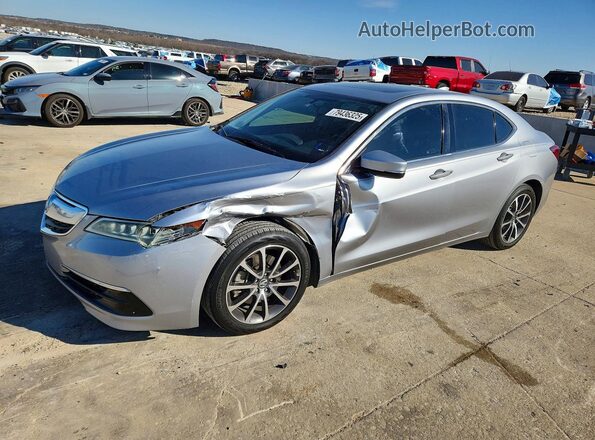 19UUB2F39HA007173 2017 ACURA TLX Silver წინა მარცხენა ხედი სამი მეოთხედიდან