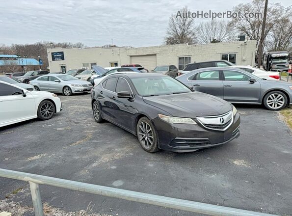 19UUB2F5XHA004560 2017 ACURA TLX Черный Передняя левая четверть