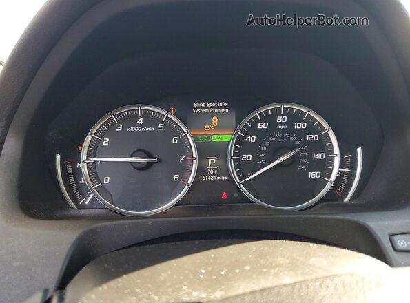 19UUB3F58GA000625 2016 ACURA TLX Черный Вид щитка приборов