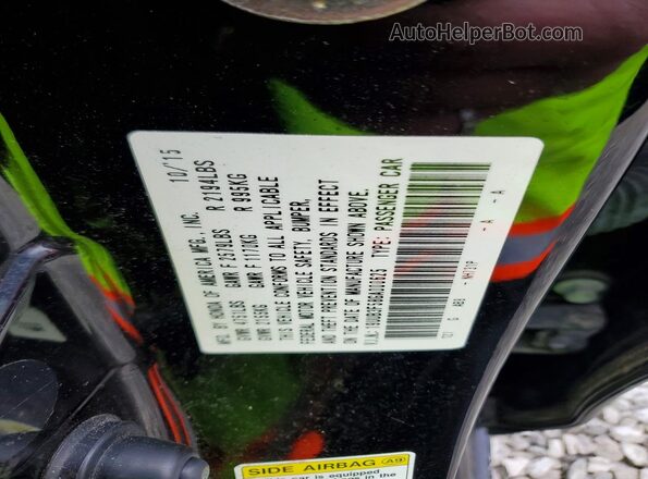 19UUB3F58GA000625 2016 ACURA TLX Черный Вид подкапотного пространства