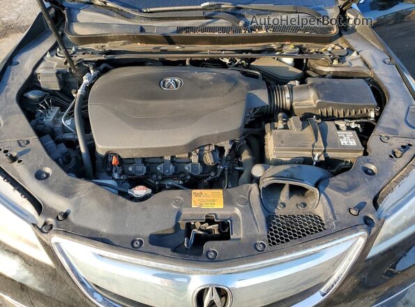 19UUB3F58HA002134 2017 ACURA TLX Черный Вид задней части салона