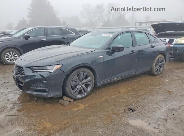 19UUB6F55PA004746 2023 ACURA TLX Черный Передняя левая четверть
