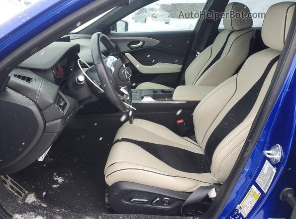 19UUB7F06NA001040 2022 ACURA TLX Синий Вид салона спереди
