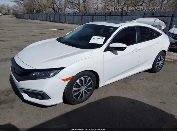 19XFC1F32LE205775 2020 HONDA CIVIC Белый Передняя левая четверть