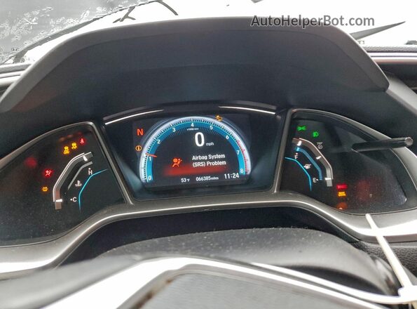 19XFC1F91GE017453 2016 HONDA CIVIC Черный Вид щитка приборов