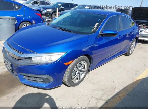 19XFC2F52HE211669 2017 HONDA CIVIC Blue Передня ліва чверть