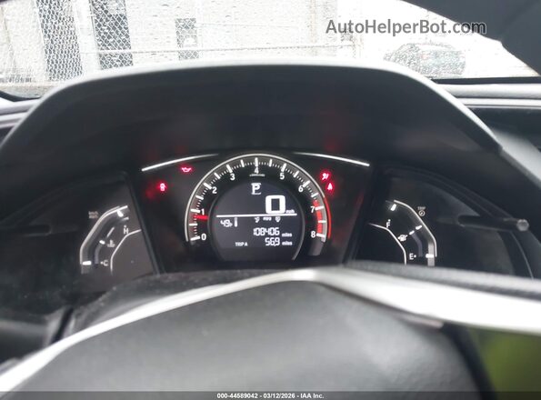 19XFC2F54GE227774 2016 HONDA CIVIC Black Հետևի նստատեղերի տեսք