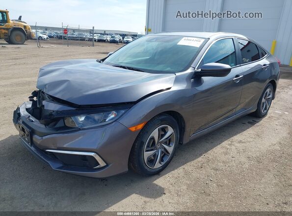 19XFC2F60KE030991 2019 HONDA CIVIC Серый Передняя левая четверть