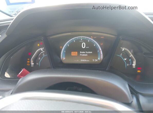 19XFC2F67LE015616 2020 HONDA CIVIC Black Widok tylnych siedzeń