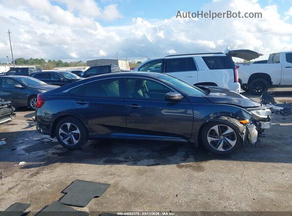 19XFC2F67LE015616 2020 HONDA CIVIC Black Widok wnętrza z tyłu