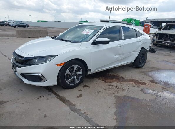 19XFC2F69LE016475 2020 HONDA CIVIC White წინა მარცხენა ხედი სამი მეოთხედიდან