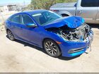 2017 Honda Civic Ex Синий vin: 19XFC2F74HE207740