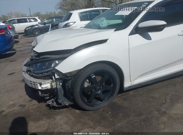 19XFC2F83KE029321 2019 HONDA CIVIC Белый Вид спереди