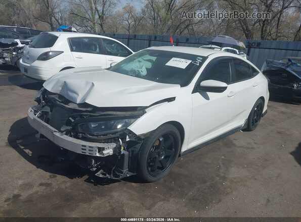 19XFC2F83KE029321 2019 HONDA CIVIC Белый Передняя левая четверть