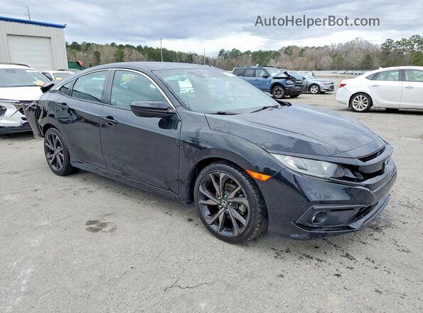 19XFC2F8XKE027887 2019 HONDA CIVIC Черный Передняя правая четверть
