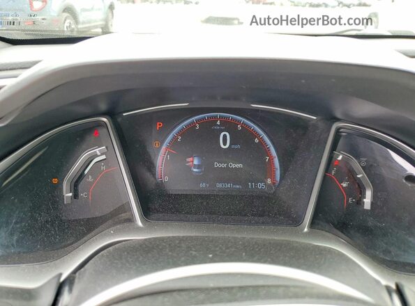 19XFC2F8XKE027887 2019 HONDA CIVIC Черный Вид щитка приборов