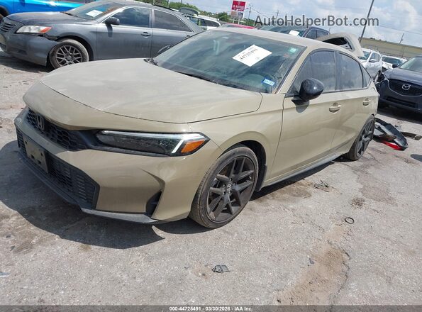 19XFL2H88SE014178 2025 HONDA CIVIC SEDAN Золотой Передняя левая четверть