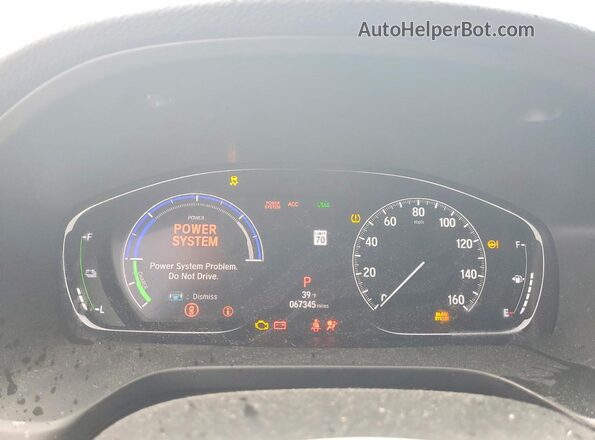 19XZE4F51LE001608 2020 HONDA INSIGHT Серый Вид щитка приборов