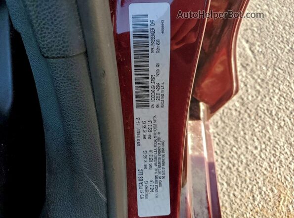1C3CCCAB1GN167975 2016 CHRYSLER 200 Темно-бордовый Вид подкапотного пространства