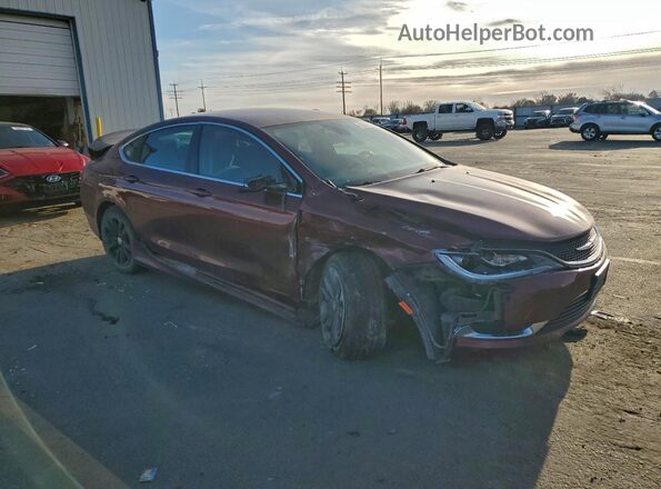 1C3CCCAB1GN167975 2016 CHRYSLER 200 Темно-бордовый Передняя правая четверть