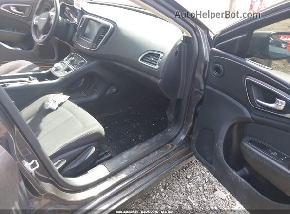 1C3CCCAB2GN142244 2016 CHRYSLER 200 Gray Widok wnętrza z przodu