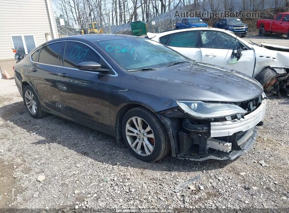 1C3CCCAB2GN142244 2016 CHRYSLER 200 Gray Przód prawy