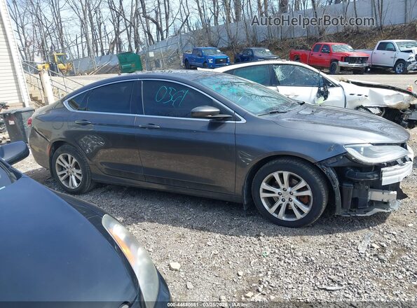 1C3CCCAB2GN142244 2016 CHRYSLER 200 Gray Widok wnętrza z tyłu