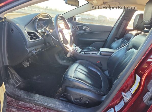 1C3CCCAB4HN511316 2017 CHRYSLER 200 Burgundy Widok wnętrza z przodu
