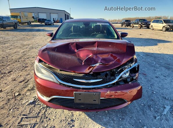 1C3CCCAB4HN511316 2017 CHRYSLER 200 Burgundy Widok z przodu