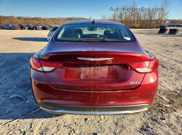 1C3CCCAB4HN511316 2017 CHRYSLER 200 Burgundy Widok z tyłu
