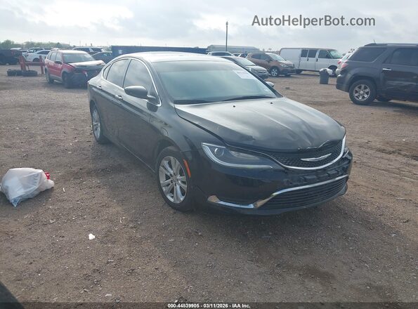 1C3CCCAB5GN158065 2016 CHRYSLER 200 Черный Передняя правая четверть