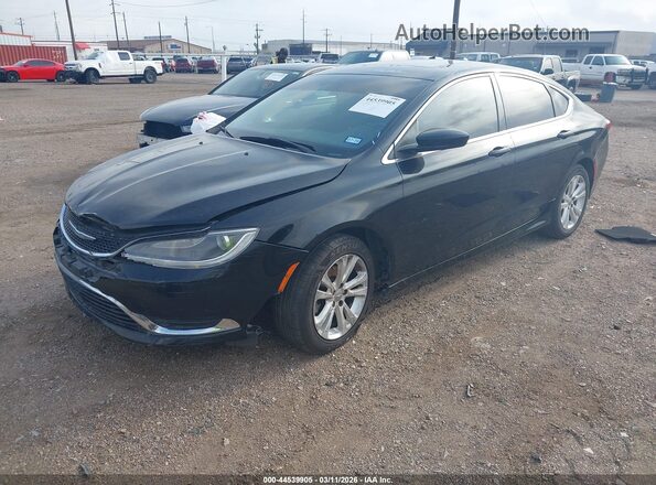 1C3CCCAB5GN158065 2016 CHRYSLER 200 Черный Передняя левая четверть