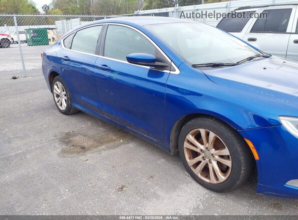 1C3CCCAB7GN166121 2016 CHRYSLER 200 Blue ხელსაწყოთა პანელის ხედი