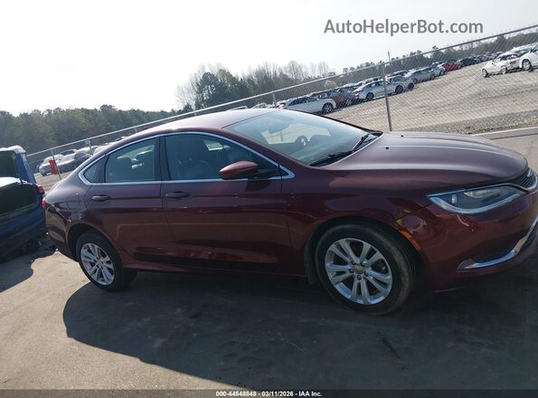 1C3CCCAB8HN502053 2017 CHRYSLER 200 Red Widok wnętrza z tyłu