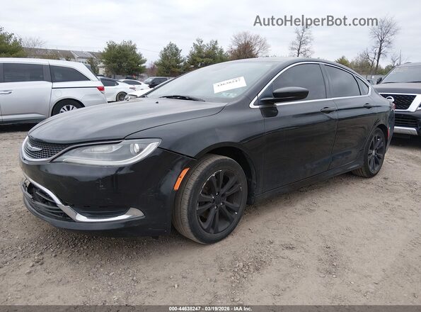 1C3CCCAB9GN108348 2016 CHRYSLER 200 Черный Передняя левая четверть