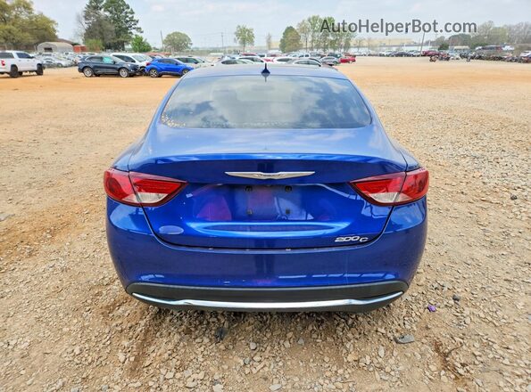 1C3CCCCB5GN119697 2016 CHRYSLER 200 Синий Вид сзади