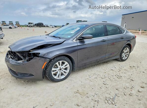 1C3CCCFB1GN181996 2016 CHRYSLER 200 Серый Передняя левая четверть