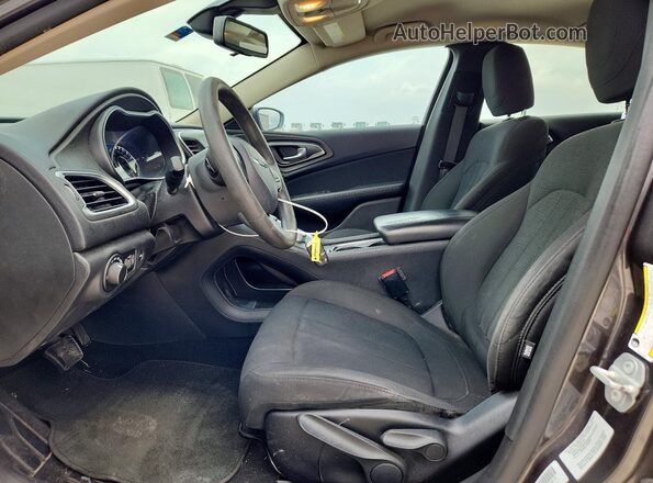 1C3CCCFB1GN181996 2016 CHRYSLER 200 Серый Вид салона спереди