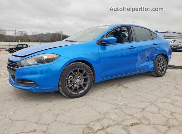 1C3CDFAA6GD755690 2016 DODGE DART Blue Przód lewy
