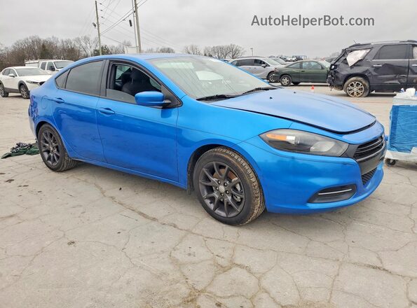 1C3CDFAA6GD755690 2016 DODGE DART Blue Przód prawy