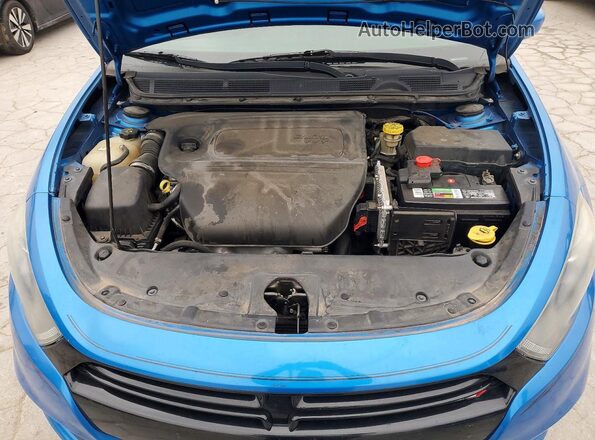 1C3CDFAA6GD755690 2016 DODGE DART Blue Widok wnętrza z tyłu