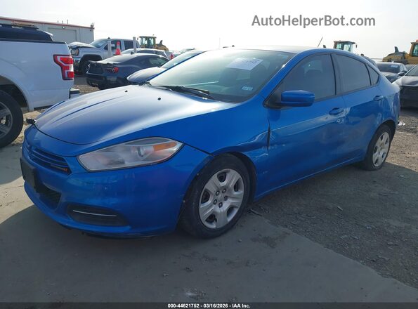 1C3CDFAAXGD539566 2016 DODGE DART Синий Передняя левая четверть