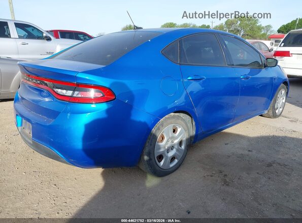 1C3CDFAAXGD539566 2016 DODGE DART Синий Задняя правая четверть