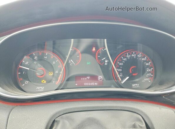 1C3CDFBB4GD503802 2016 DODGE DART Silver Instrument cluster view