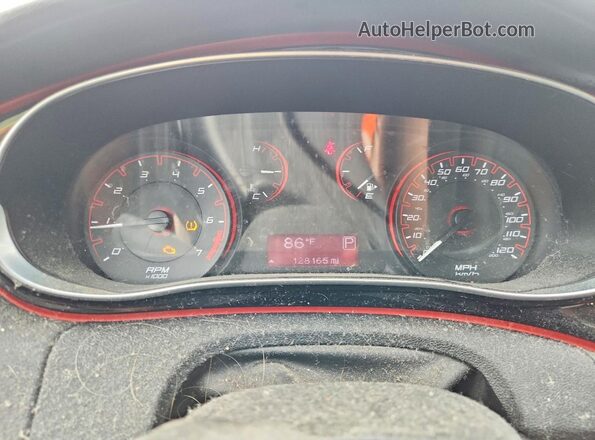 1C3CDFBB6GD606025 2016 DODGE DART Black Widok zestawu wskaźników