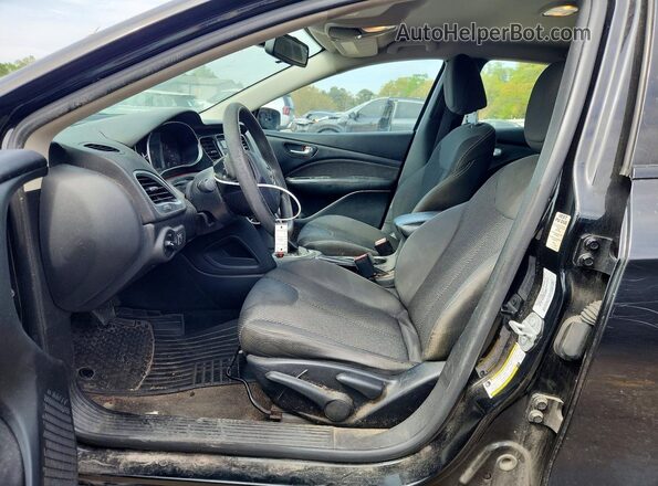 1C3CDFBB6GD606025 2016 DODGE DART Black Widok wnętrza z przodu